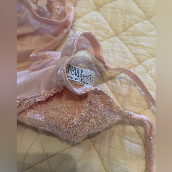 La Perla Vintage Pink Lace One Piece Lingerie Size 32 Small - Picture 5 of 8